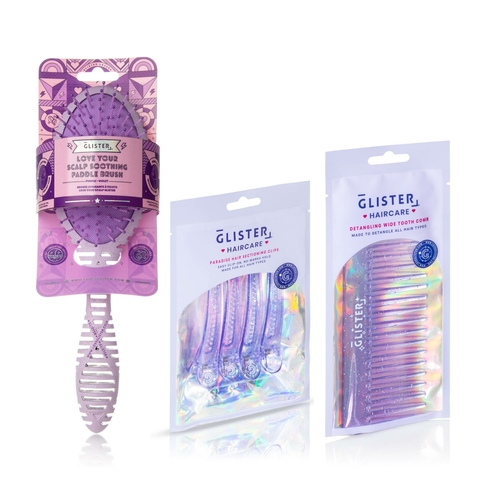 6- Piece Hair Accessories Set -Purple