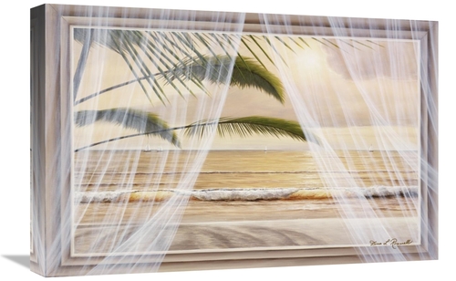 Global Gallery GCS-398721-1624-142 16 x 24 in. Surf & Palm VIew Art Pr