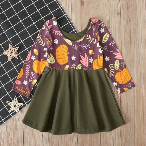 US Halloween Kids Baby Girls Casual Elegant