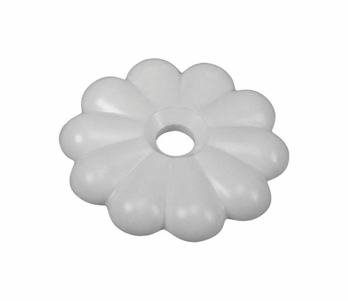 US Hardware D-138D 0.05 in. Rosette Button  White