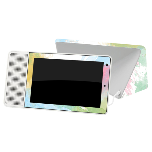 MightySkins LENSMD18-Watercolor White Skin for Lenovo Smart Display 8 