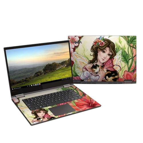 DecalGirl LY315-HFAIRY Lenovo Yoga 730 15 in. Skin - Hibiscus Fairy