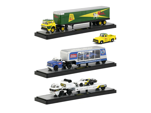 Auto Haulers Release 32, 3 Trucks Set 1/64 Diecast Models by M2