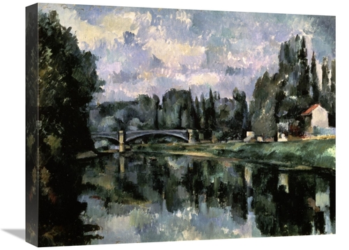 22 in. Bridge Over the Marne at Creteil Art Print - Paul Cezanne