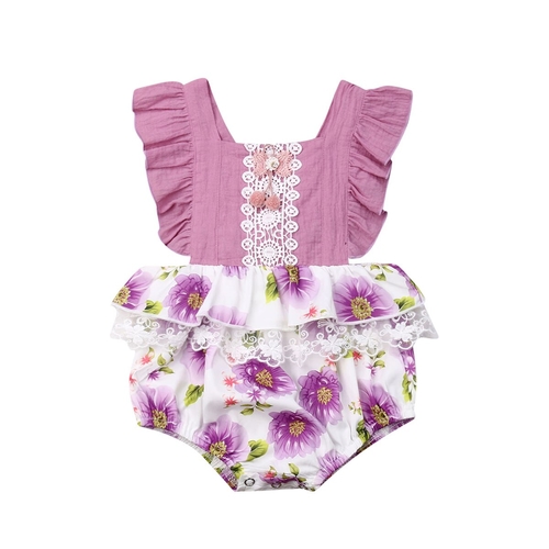 0 3Y Toddler Baby Girl Bodysuits Short Sleeve