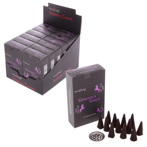 Stamford Black Incense Cones - Unicorns Grace