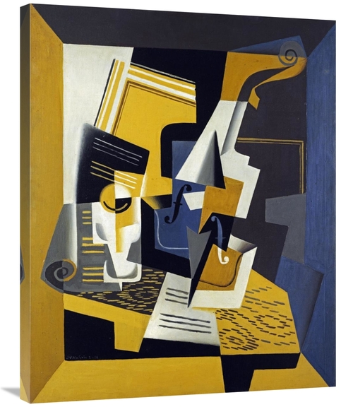 Global Gallery GCS-266448-36-142 36 in. A Violin & Glass Art Print - J