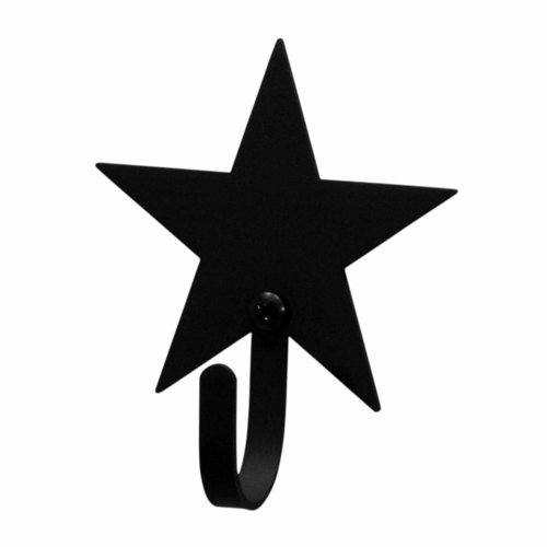 Wrought Iron XSmall Star Wall Hook Decorative Xsmall