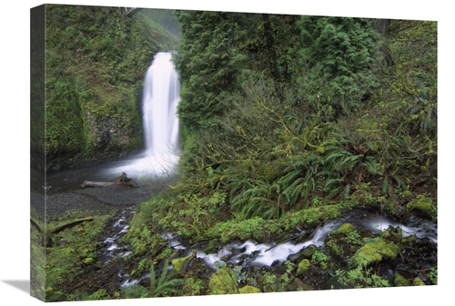 Global Gallery GCS-397146-1824-142 18 x 24 in. Multnomah Falls Cascadi