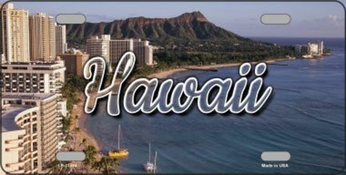 Smart Blonde LP-11594 6 x 12 in. Hawaii Beach State License Plate