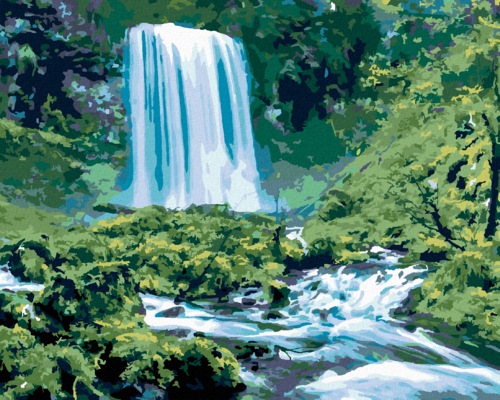 Paint by Numbers - WATERFALLS AND WILDLIFE (TED DAVIS)