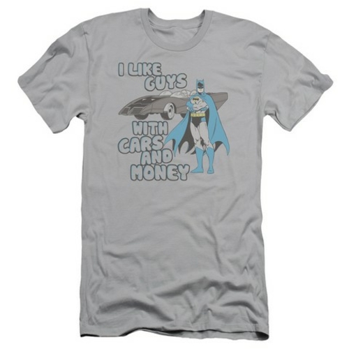 Trevco Dc-Favorite Things - Short Sleeve Adult 30-1 Tee - Silver- Larg