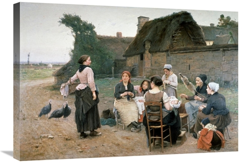 Global Gallery GCS-277286-30-142 30 in. Peasant Women Chatting - Norma