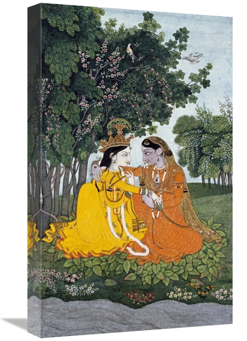 Global Gallery GCS-268179-22-142 22 in. Lovers in a Forest Art Print -