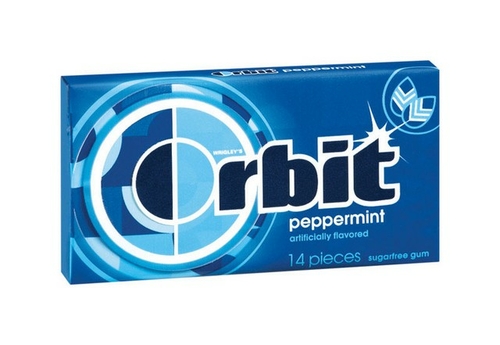 Orbit 21486 Orbit Sugar Free Gum in Peppermint - pack of 12