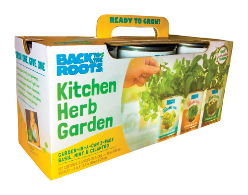 Back to the Roots 7795552 Kitchen Herb Garden Grow Kit for Full Sun - 