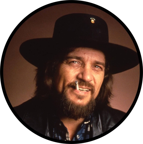 3 Inch Cloth Patch Waylon Jennings Round