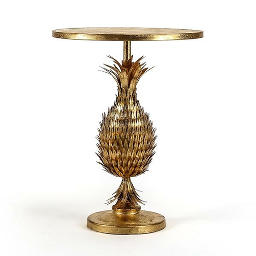 Gold Pineapple Side Table