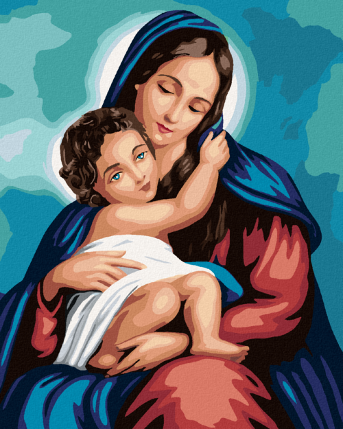 Zuty - Paint by Numbers - LITTLE JESUS, 40x50 cm