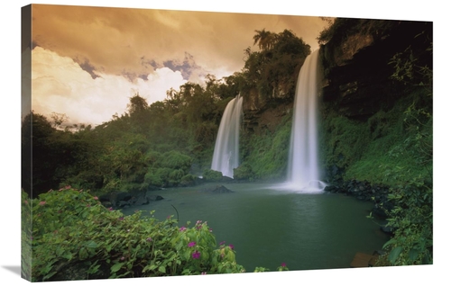 Global Gallery GCS-397649-2436-142 24 x 36 in. Two Sisters Waterfalls&