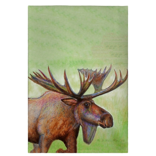 Betsy Drake GT238 Moose Guest Towel - 20 x 20 in.