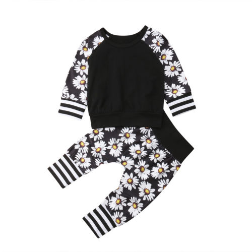 Newborn Baby Boy Girls Clothes Floral Tops