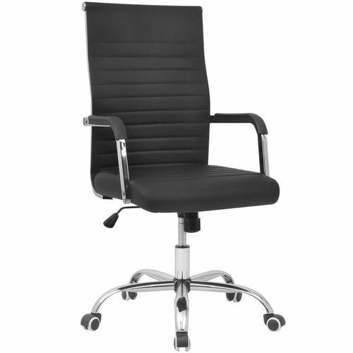 Office Chair Artificial Leather 21.7"x24.8" Black