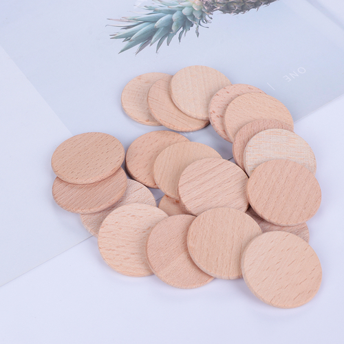 DIY Crafts 20pcs/bag Natural Round Unfinished Wood