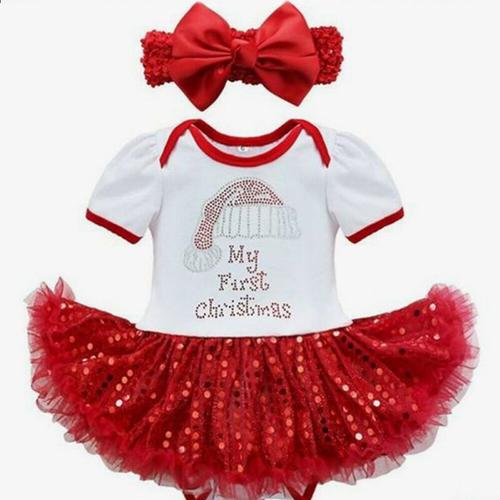 2pcs sets Christmas Baby Girl clothes Christmas