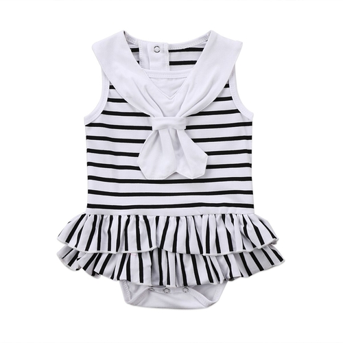 Baby Girl Striped Layered Bodysuit Newborn Baby