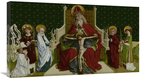 Global Gallery GCS-456193-36-142 36 in. The Trinity with the Virgin&#4