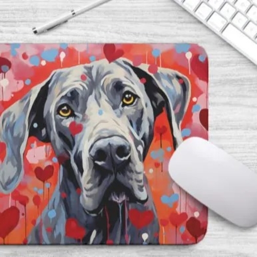 Main Sweetheart Dog Great Dane Non-Slip Rubber Mousepad image