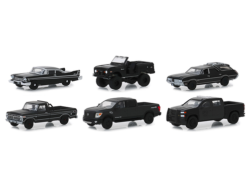 \Black Bandit\" 6 piece Set Series 21 1/64 Diecast Model Cars by