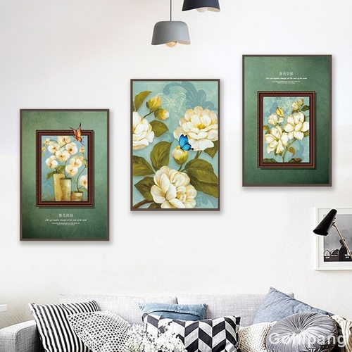 European Flower Canvas Painting Quadro Wall