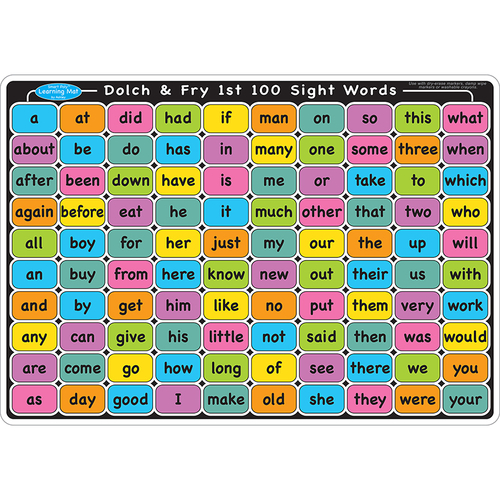 Ashley Productions ASH95605 12 x 17 in. Sight Words English 1st 100 2n