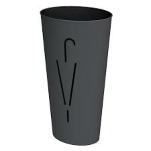 Alba PMRAINYN Oval Steel Plated Umbrella Stand in Black with Umbrella 