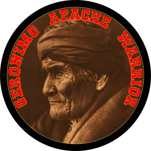 3 Inch Cloth  Patch native Indian Geronimo Apache warrior