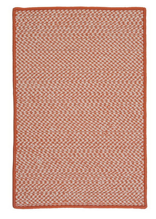 Outdoor Houndstooth Tweed - Orange 2'x8'