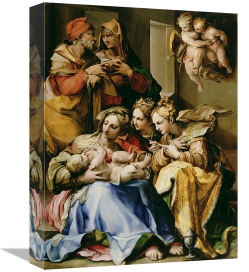 Global Gallery GCS-459972-1216-142 12 x 16 in. Holy Family with Saints