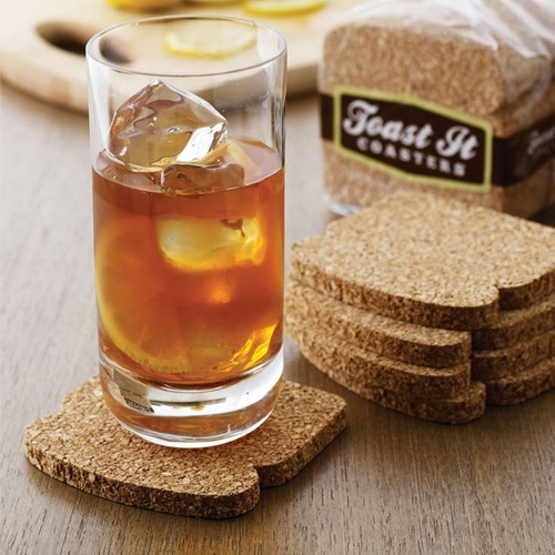 Cork Toast Coasters