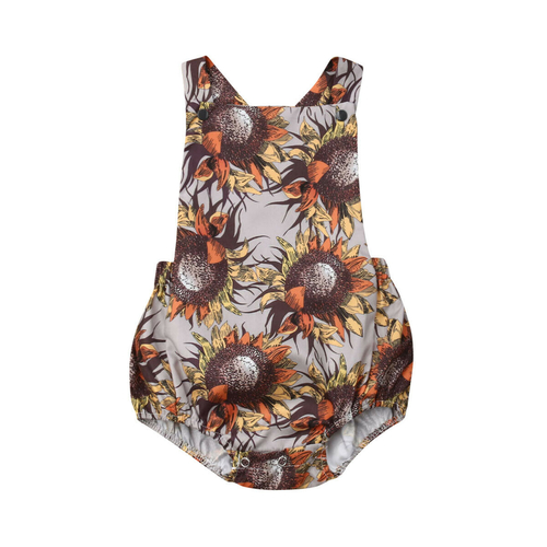 Style Newborn Baby Girls Sunflower