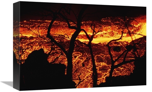 Global Gallery GCS-451142-1218-142 12 x 18 in. Swift River of Lava&#44