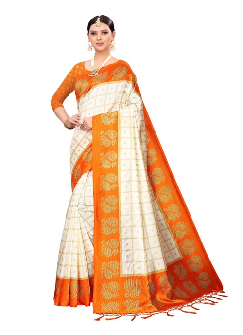 Generic Women's Art silk With Tassels Saree