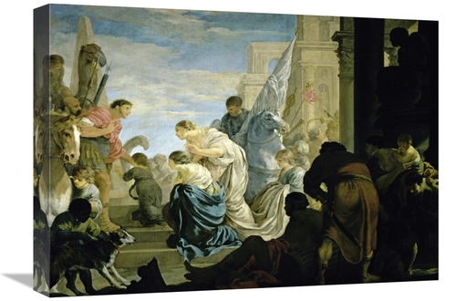 Global Gallery GCS-281768-22-142 22 in. The Meeting of Antony & Cleopa