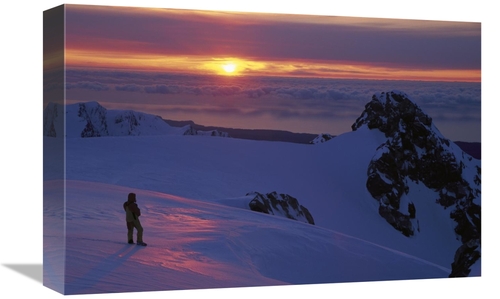 Global Gallery GCS-453402-1218-142 12 x 18 in. Skier on Franz Josef Gl