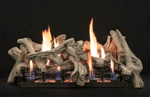 Empire LS30CD 30 in. Burncrete Log Set, Driftwood - 10 Piece