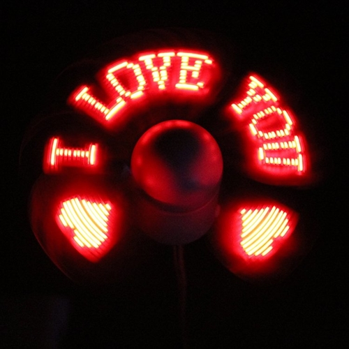 LED Programmable USB Fan