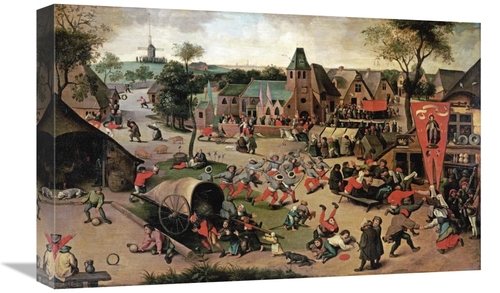 Global Gallery GCS-266431-22-142 22 in. A Carnival on the Feastday of 