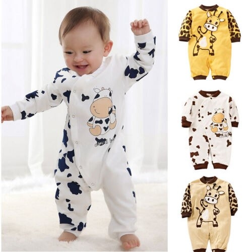 Newborn Baby Boy Girl Clothes Cartoon Cotton