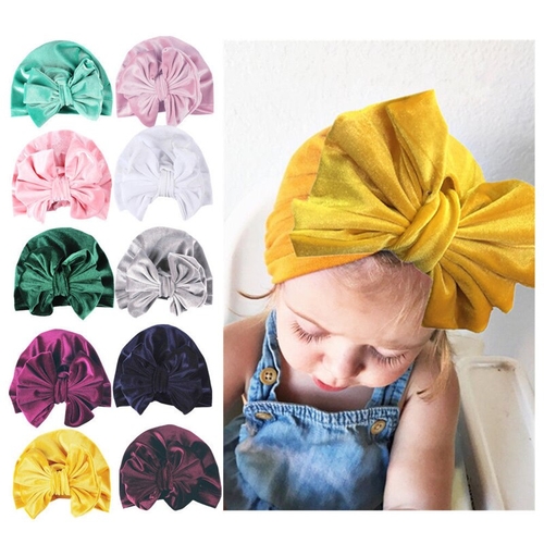 Fashion Kids Baby Girls Boys Bowknot Hat Cute